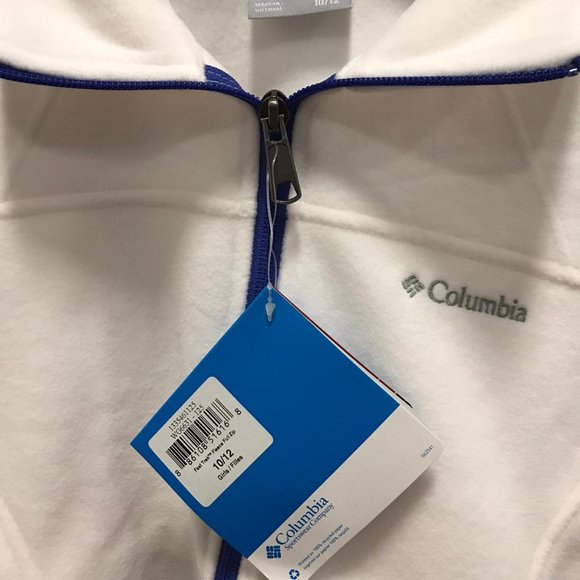NWT Columbia Girls sweater top warm soft white - Picture 3 of 3